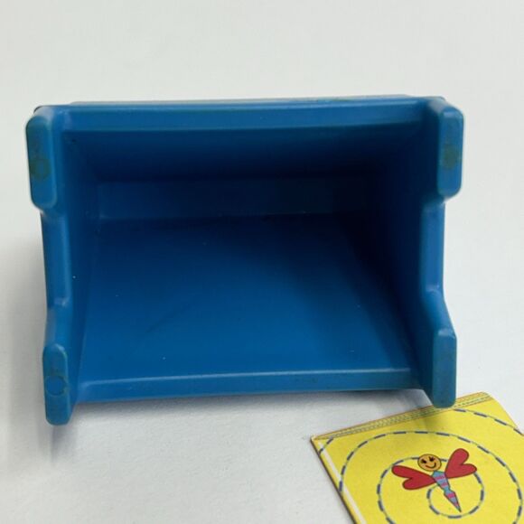 Vintage Fisher Price Little People Blue Nursery School Art Easel With Book - Picture 7 of 11